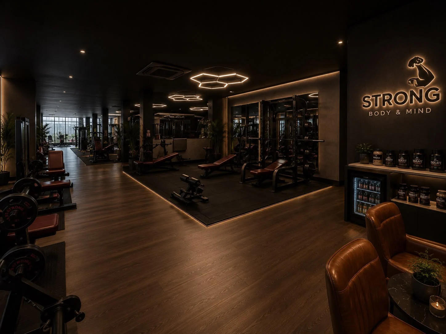 Concept visual of the Strong Body & Mind strength floor