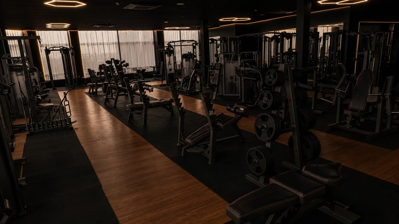 The training floor at Strong Body & Mind, St Helier